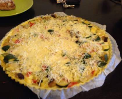 Tarte légère aux légumes du soleil