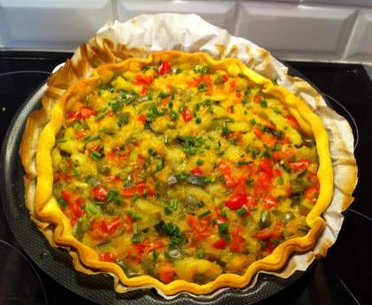 Tarte méditerranéenne aux légumes d'été
