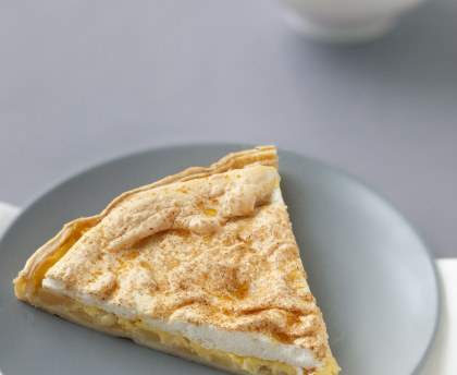 Tarte meringuée aux pommes et aux poires