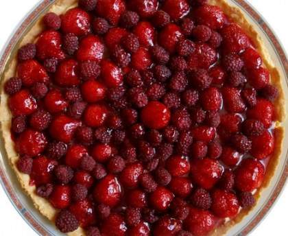 Tarte moelleuse aux fruits rouges