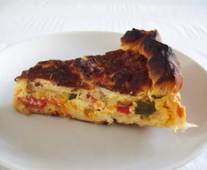 Tarte multicolore aux légumes