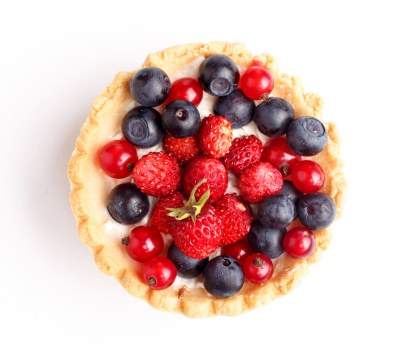 Tarte myrtilles groseilles