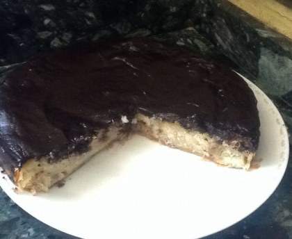 Tarte noix de coco-chocolat de Sido