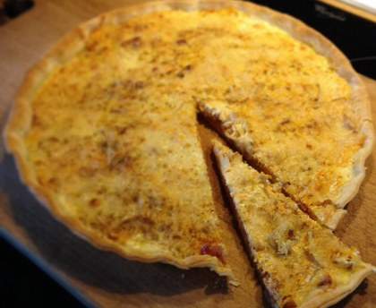 Tarte oignons carotte au cumin