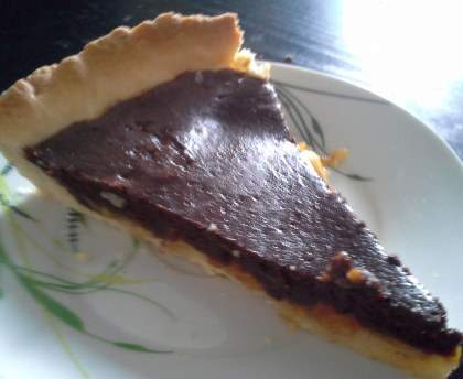 Tarte orange & chocolat en poudre