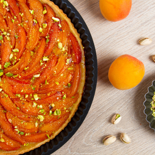 Tarte pistache-abricot