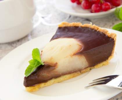 Tarte poire-chocolat facile