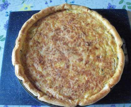 Tarte poireaux roquefort