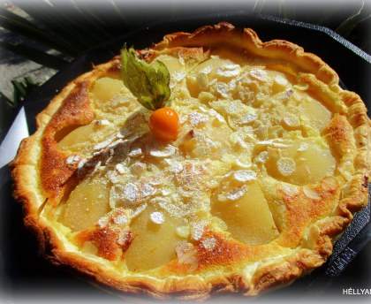 Tarte poires-amandes