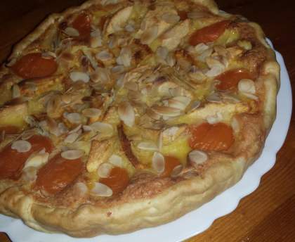 Tarte pomme-abricot & noix de coco