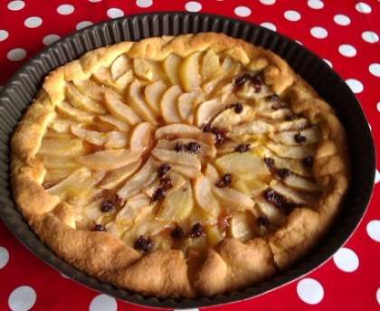 Tarte pomme chocolat cannelle