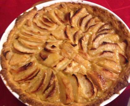 Tarte pomme-poire au caramel de miel