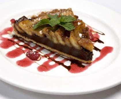 Tarte Pommes Caramels Chocolat