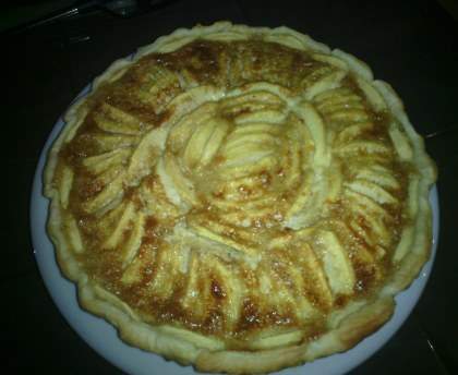 Tarte pommes chocolat blanc