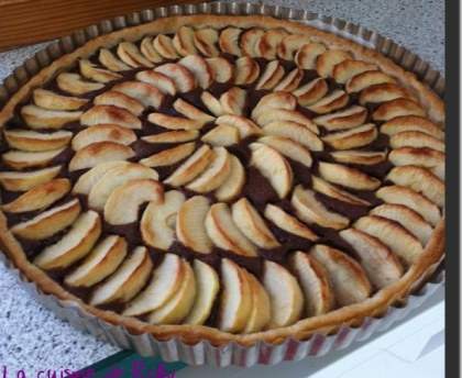 Tarte pommes-chocolat