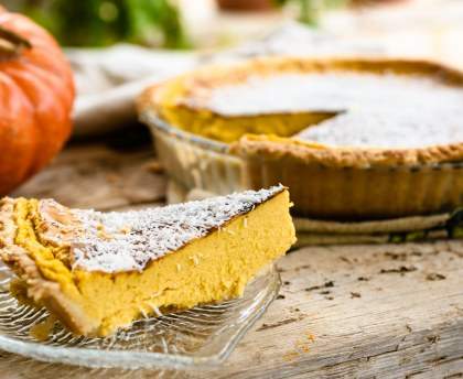 Tarte potiron et noix de coco