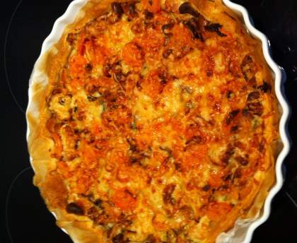 Tarte poulet, carotte, noix de cajou "Exkize"