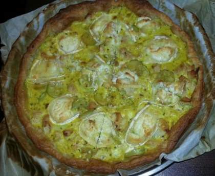 Tarte poulet courgette