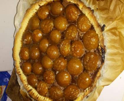 Tarte prunes Nutella