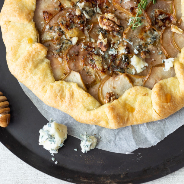 Tarte roquefort noix