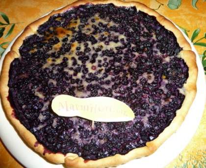 Tarte sablée aux myrtilles