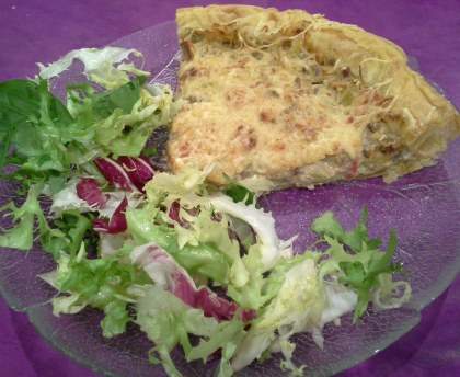Tarte salée au Boursin