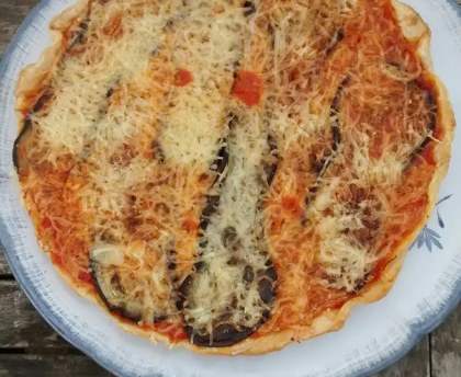 Tarte salée aux aubergines grillées