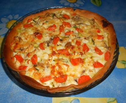 Tarte salée du dimanche soir (reste)