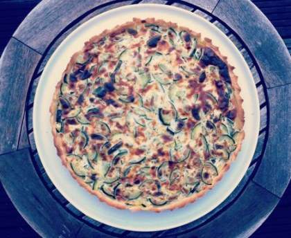 Tarte salée saumon courgettes mascarpone