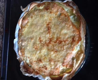 Tarte saumon et brocolis