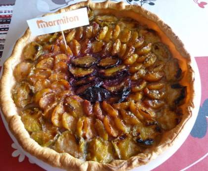 Tarte sèche aux prunes