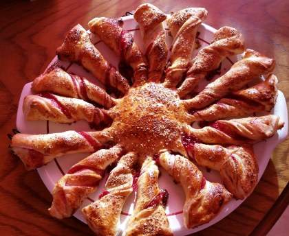 Tarte soleil à la framboise 