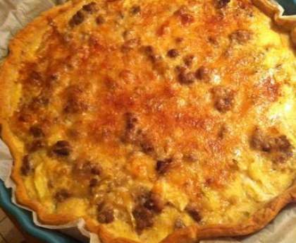 Tarte steak haché courgettes