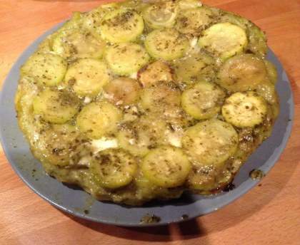 Tarte tatin à la courgette