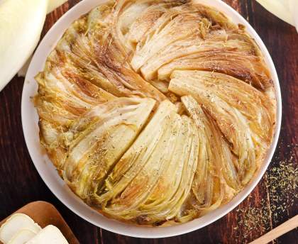 Tarte tatin aux endives et chavignol