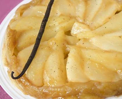 Tarte tatin aux poires et aux épices