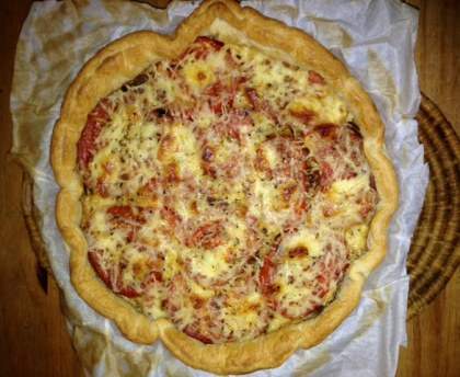 Tarte tomate et moutarde