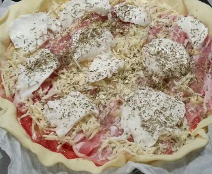 Tarte tomates mozzarella bacon