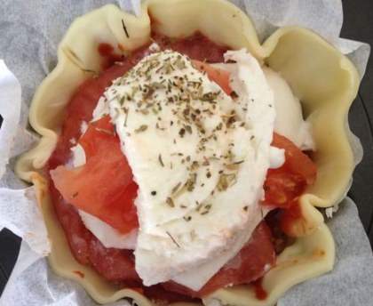 Tarte tomates mozzarella facile