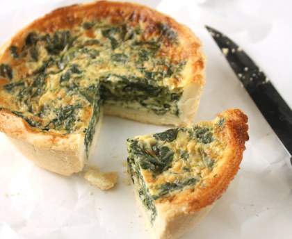 Tartelette aux épinards et bleu