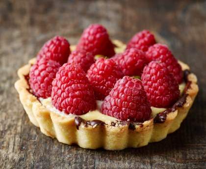 Tartelettes à la framboise rapides