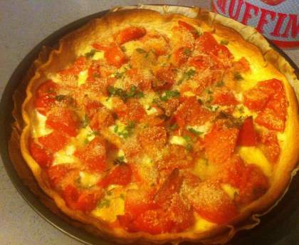 Tartelettes au saint-nectaire et à la tomate