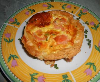 Tartelettes au saumon fumé et ciboulette
