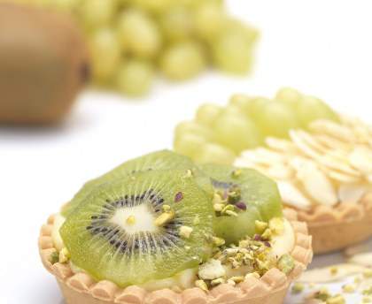 Tartelettes confiture de lait kiwis