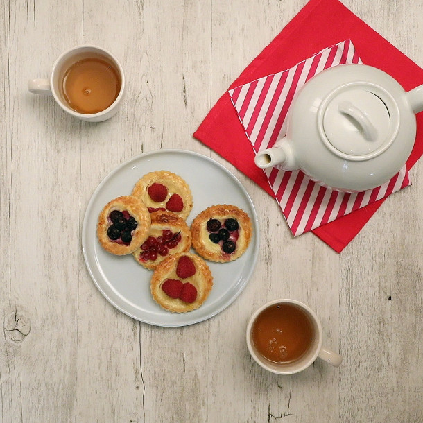Tartelettes feuilletées aux fruits 