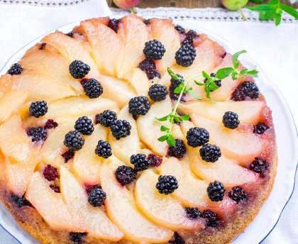 Tartelettes mûres et pommes