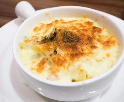 Tarterizflette ( tartiflette au riz )