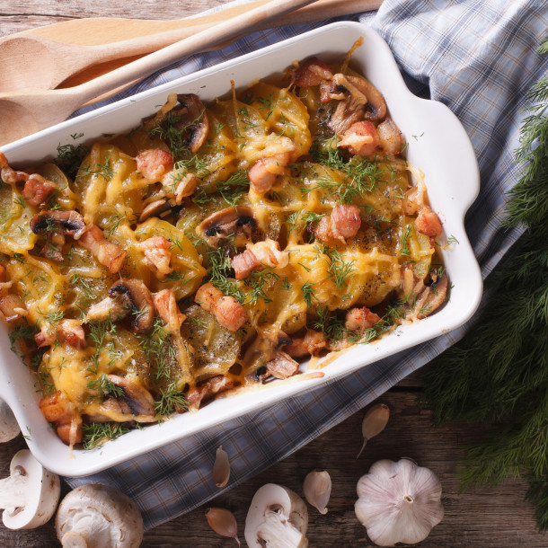 Tartiflette aux champignons et au comté