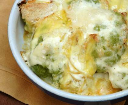 Tartiflette de chou fleur au Saint-Marcellin