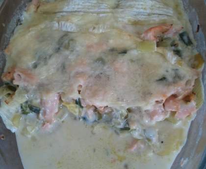 Tartiflette saumon poireau